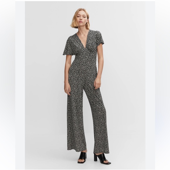 Mango floral print jumpsuit for women - Picture 1 of 10